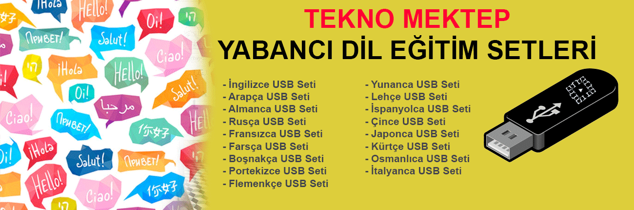 Yabancı Dil Görüntülü USB Eğitim Setleri